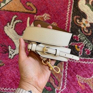 Novelty Strap In Chalk/gold